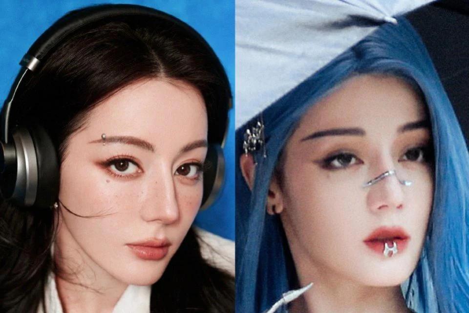 我靠，迪丽热巴嘴巴又装上唇环了，我在想她是怎么吃饭的？#迪丽热巴好看吗# #热巴