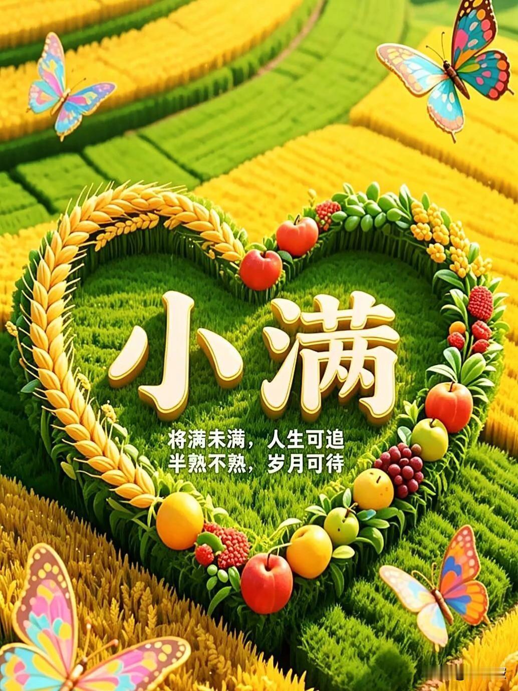 今天小滿，家中谷仓定滿滿。