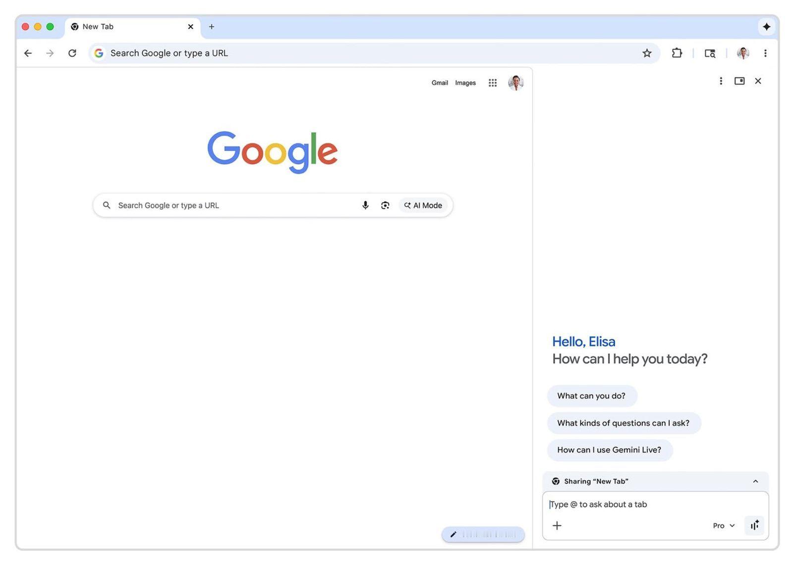 【Google Chrome 新增 Gemini 侧边栏和 Agentic 浏览