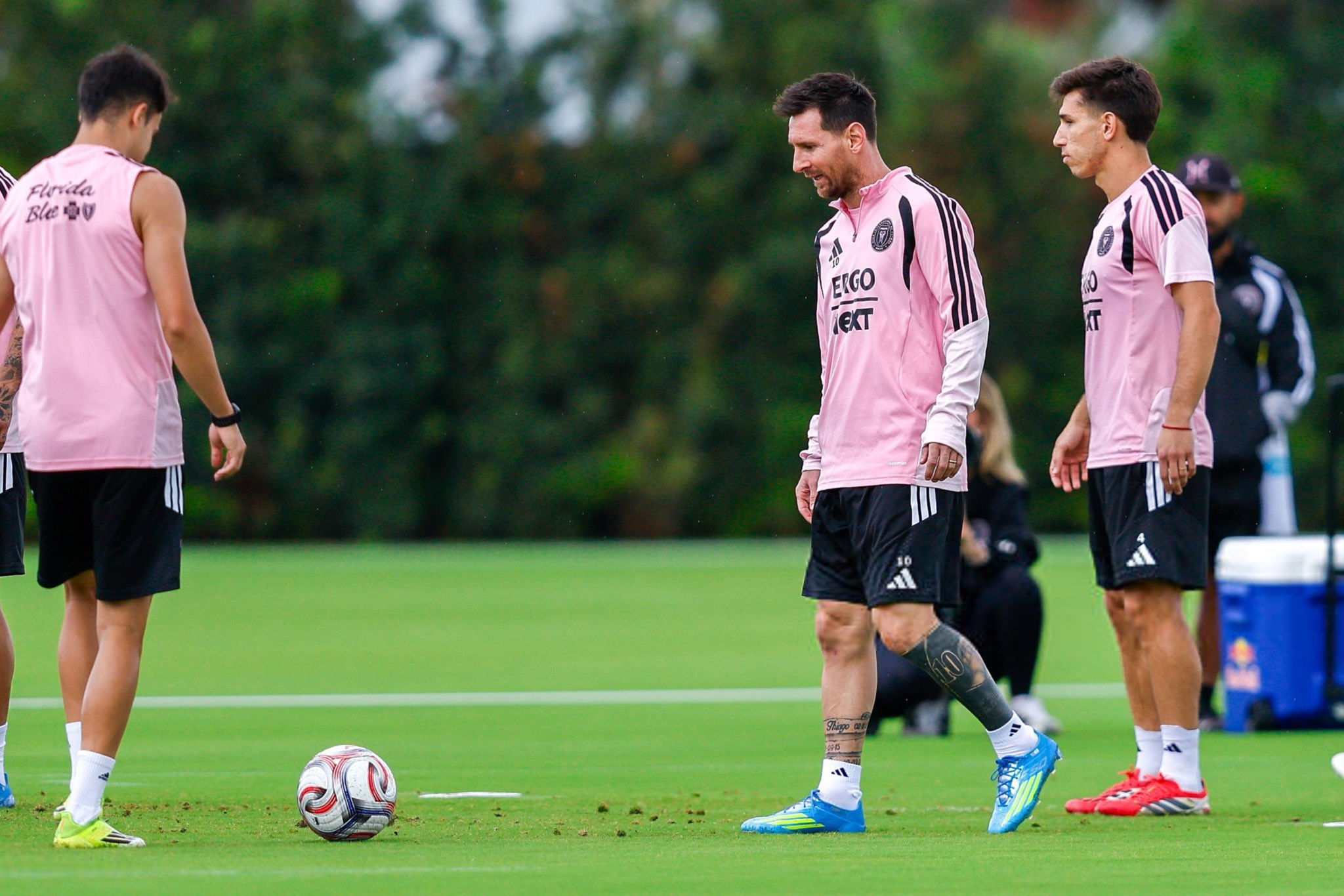 【今日训练】🔥备战周日美职联第七轮迈阿密国际vs纽约红牛 ！梅西迈阿密国际