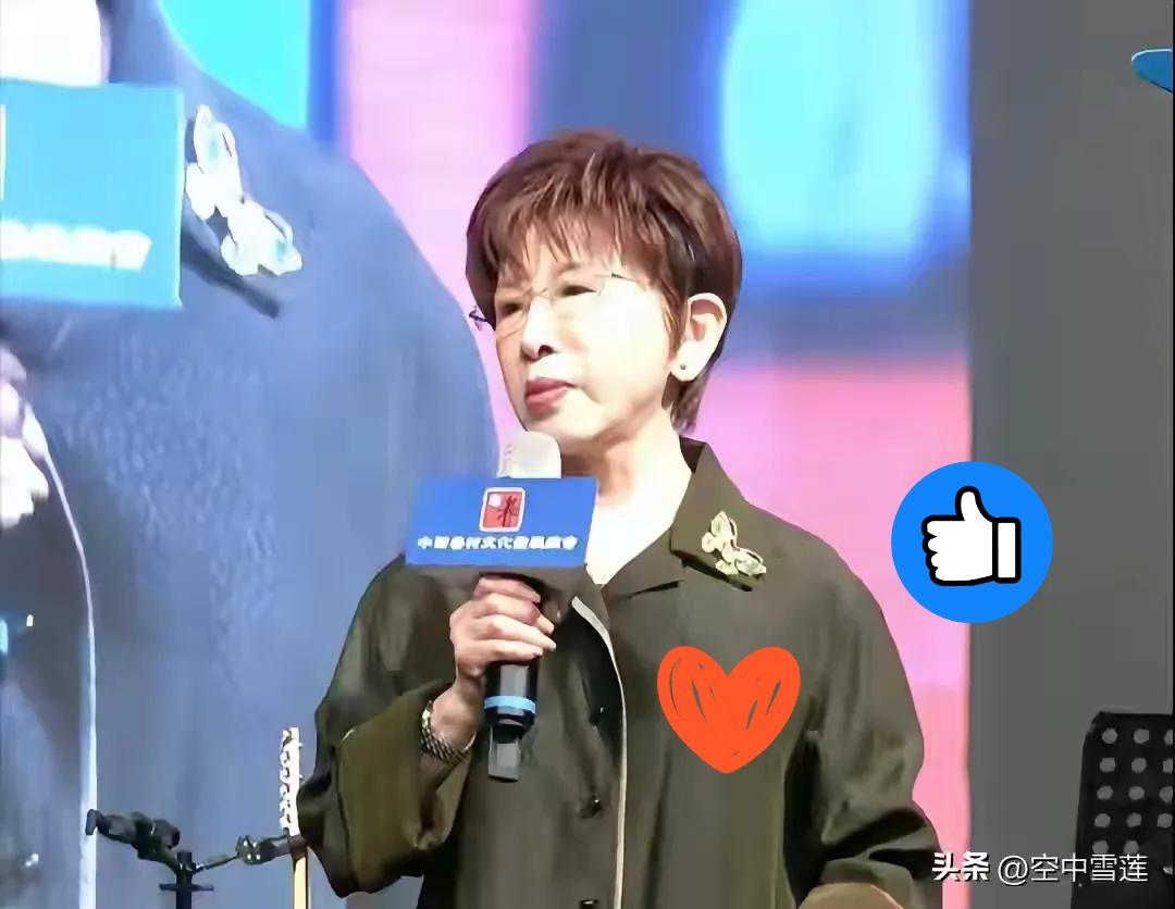 在国民党一众大佬面前，洪秀柱一句“一中就是一个中国，大陆加台湾，同属一个中国”，