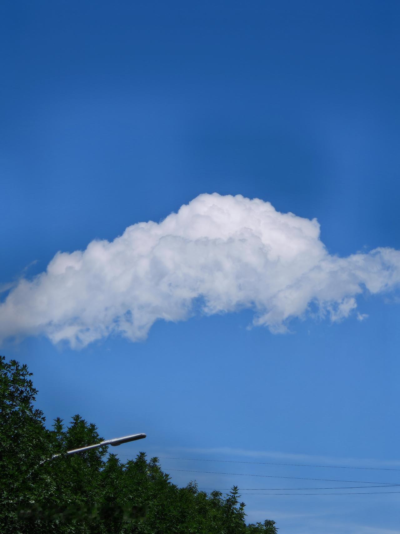 今天去天空之城打卡啦！雨过天晴，那蓝天白云简直绝了。天空澄澈得像被洗过一样，蓝得