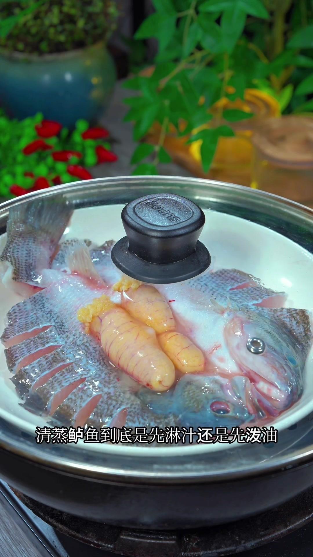 ✨先淋汁还是先泼油，很多人都做错了，掌握这两个窍门，蒸出来的鲈鱼和饭店一样好吃。