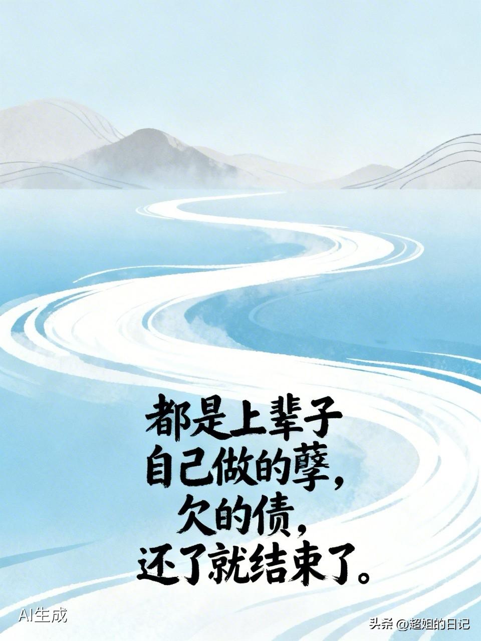 都是上辈子自己做的孽，欠的债，还了就结束了。
别人骂我，我就认为是替我消灾呢，