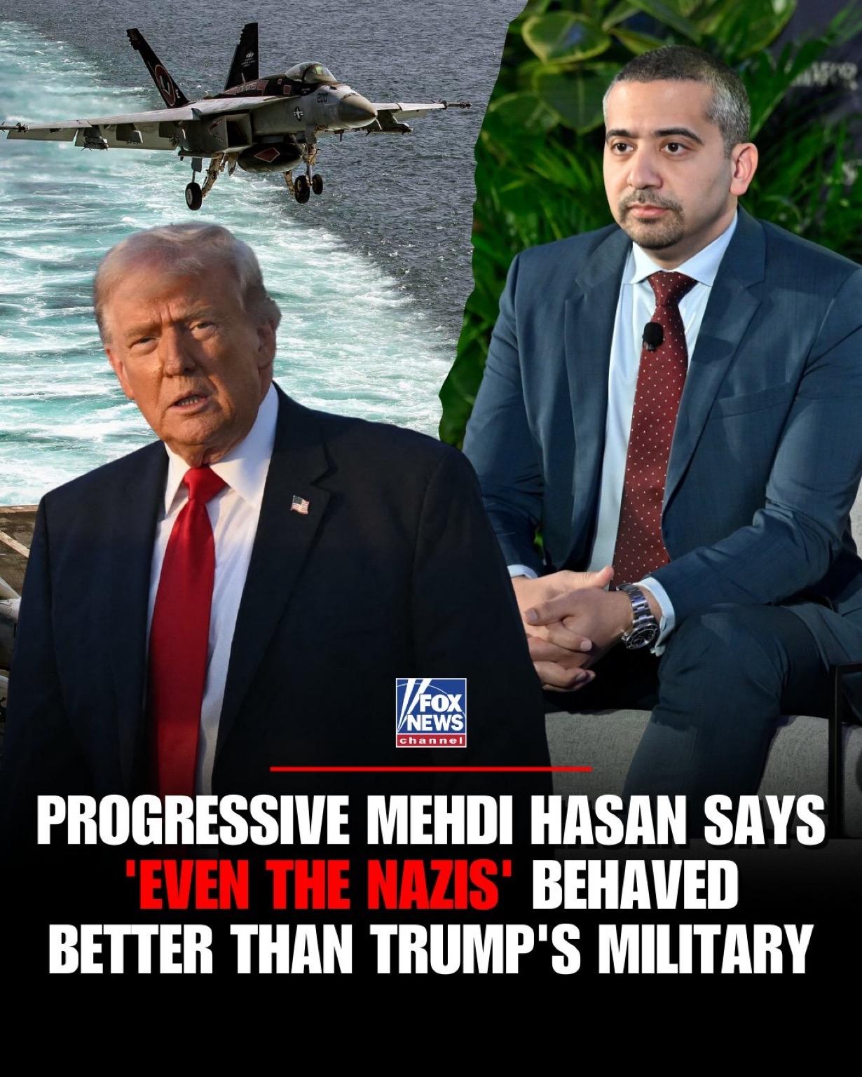 梅赫迪·哈桑Mehdi Hasan因在广播电视中称美国在伊朗的军事行为比二战期间