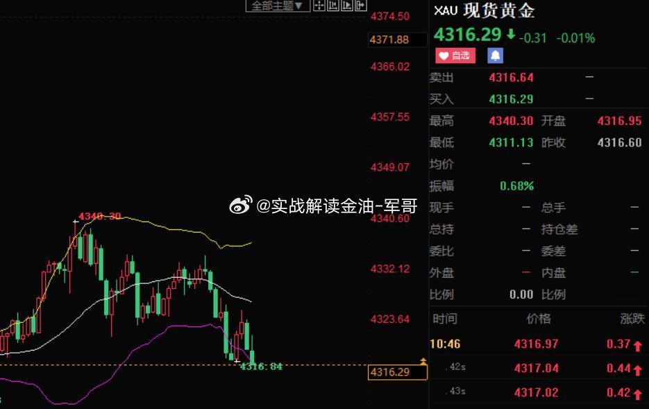 4316多 参考油价美联储9月加息概率黄金黄金分析 ​​​