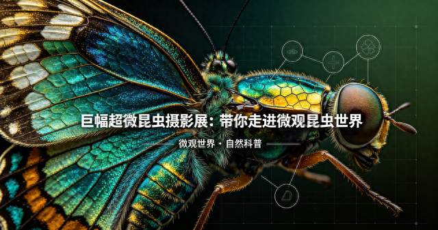巨幅超微昆虫摄影展：带你走进微观昆虫世界