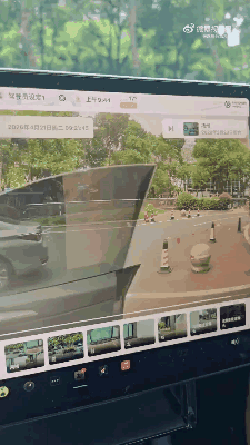 第一次看车开人！车主下车忘记拉手刹了，开门被门挂倒了！ 