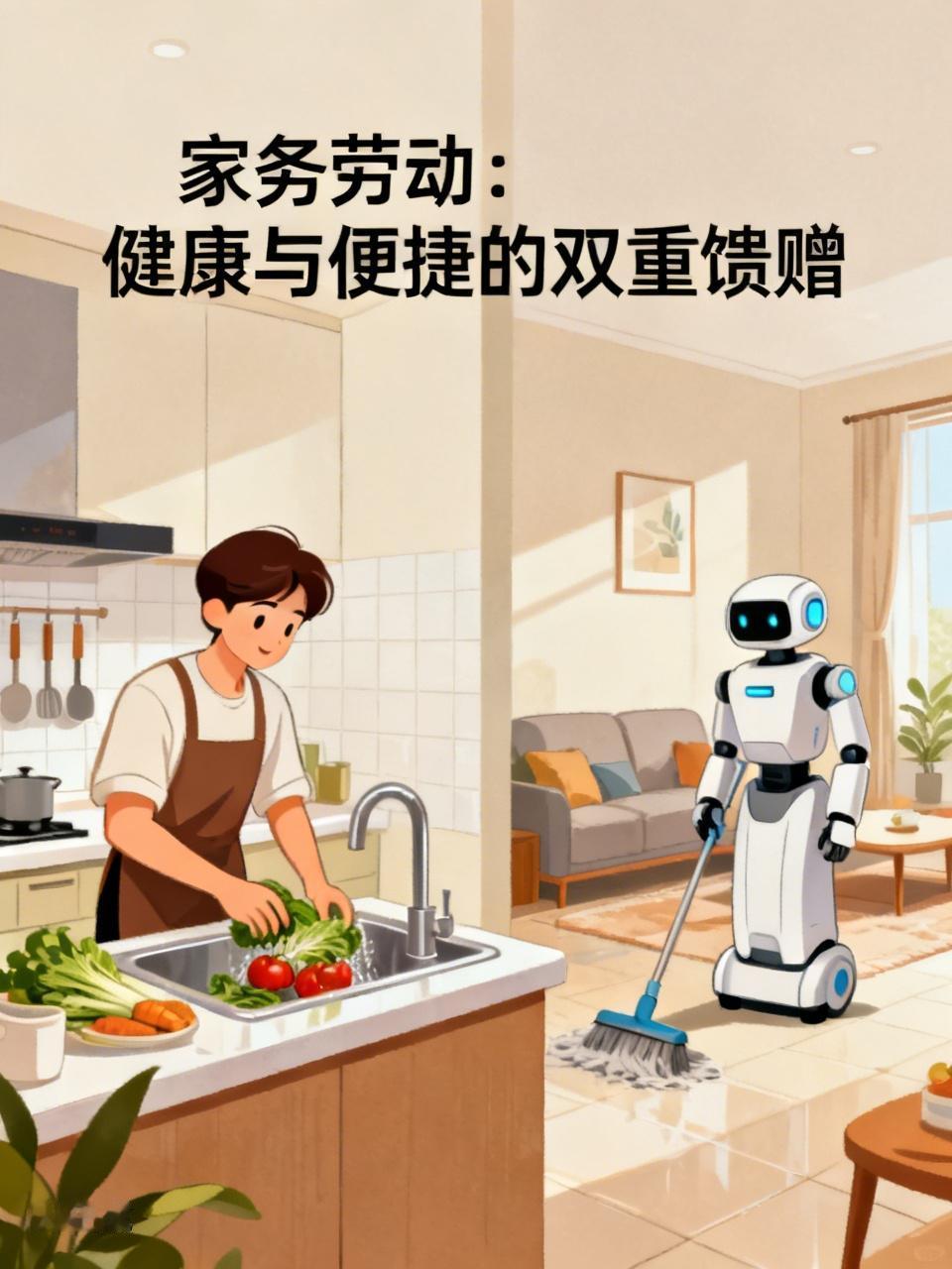 家务劳动堪称最佳的保健运动方式。倘若你尚有时间，且身体还未衰老到无法操持家务的地