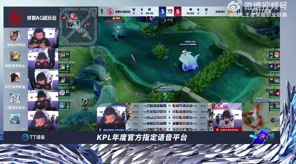 #一诺送WB三比零# [兔子][兔子]第二局赛后语音一诺说送WB一个3：0，期待