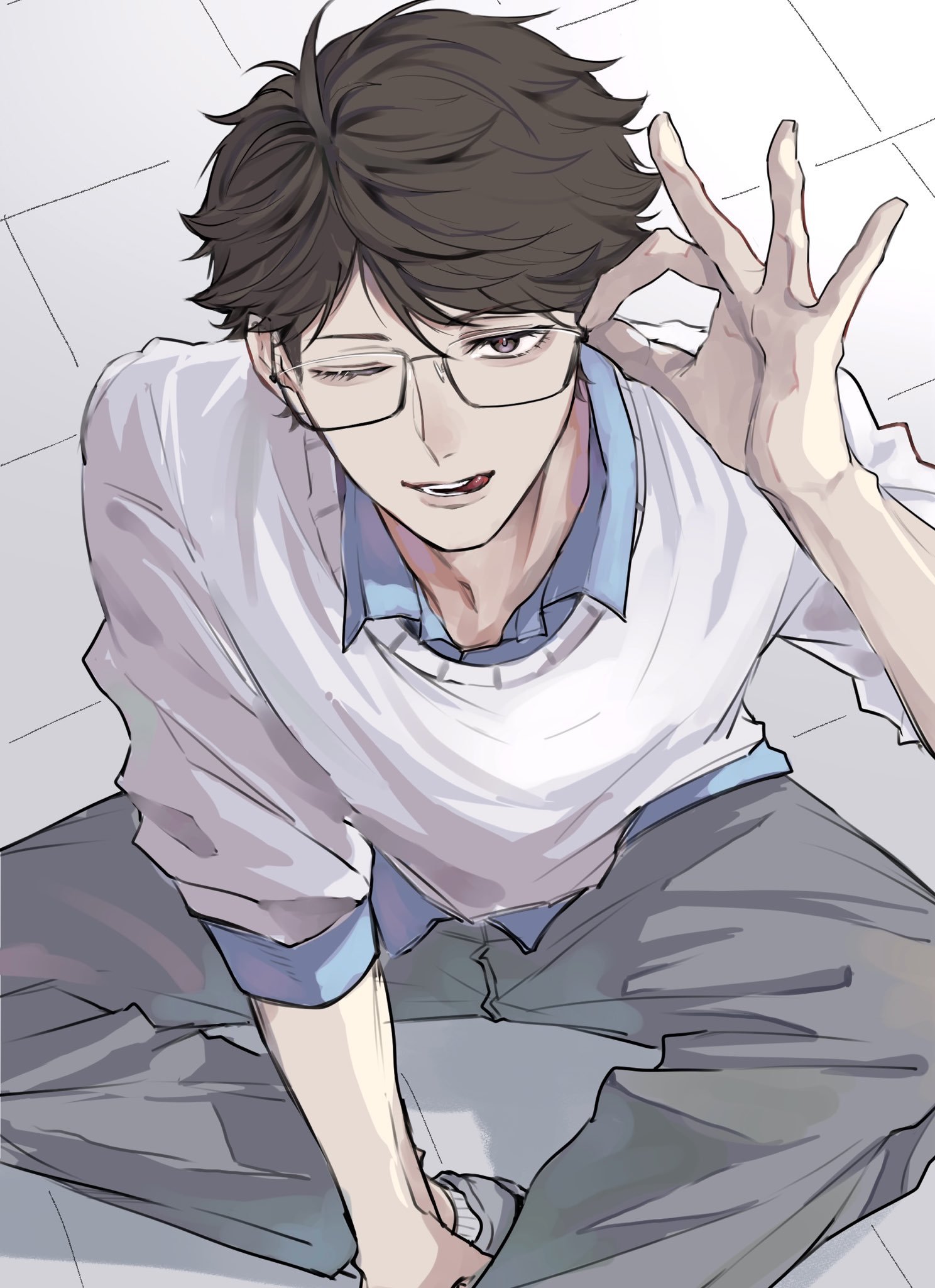 排球少年及川彻 适合看及川彻的日子太好看了.绘：ocha_sen_cha 