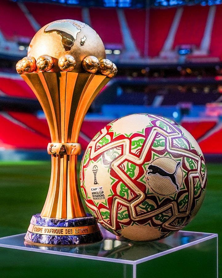非洲杯组委会发布了周日决赛的特别版金色比赛用球 
