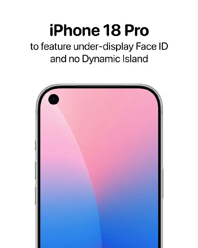 曝iPhone18Pro灵动岛居中并缩小 早料到不会是左上角挖孔 居中缩小才是苹