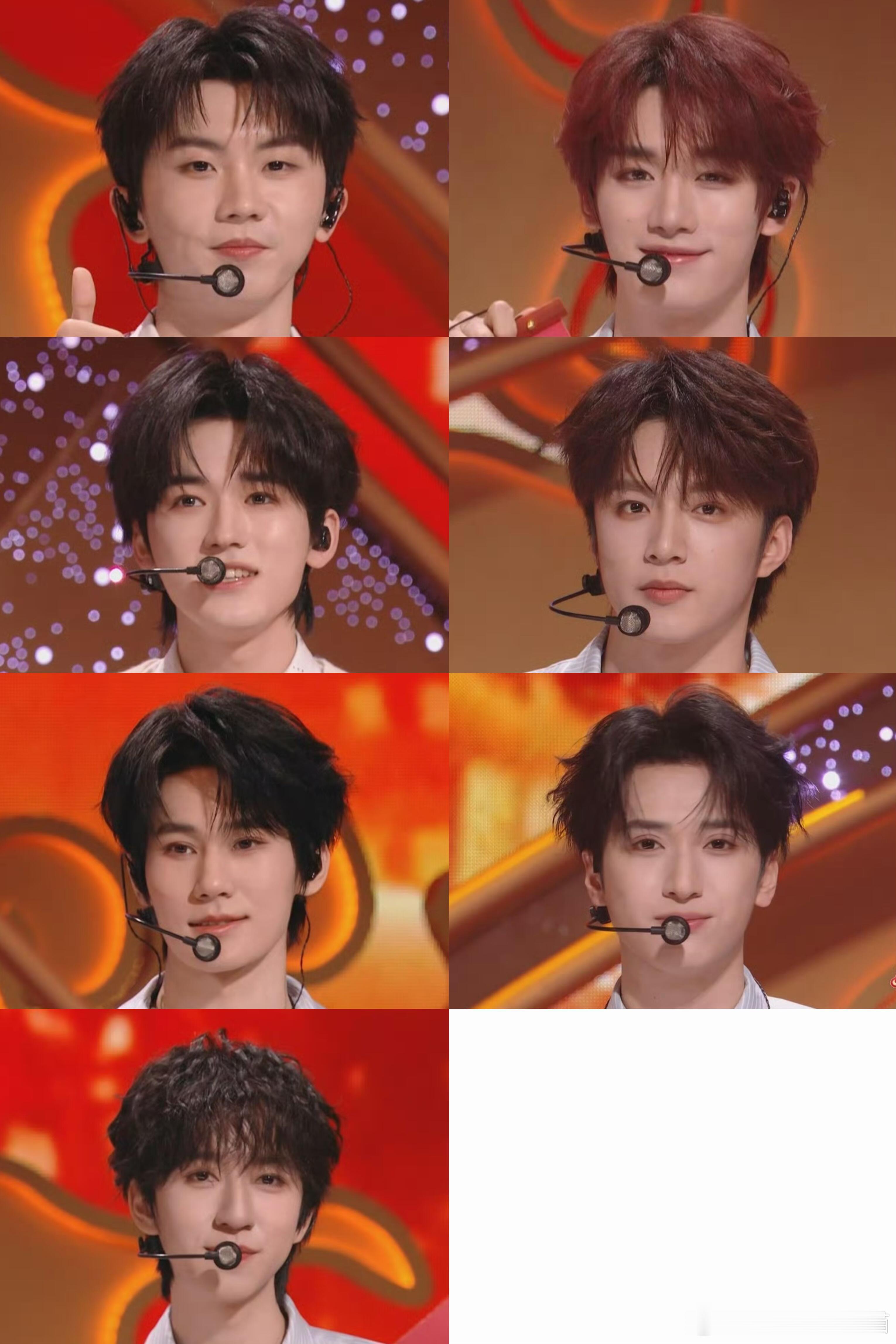 时代少年团湖南卫视春晚怼脸截图马嘉祺 丁程鑫 宋亚轩 刘耀文 张真源 严浩翔 贺