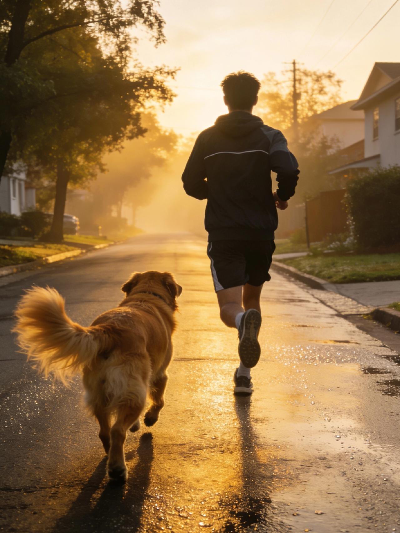 2026年，我的生活里多了一件特别的小事：坚持每天晨跑，路上总能遇见一只被大家叫