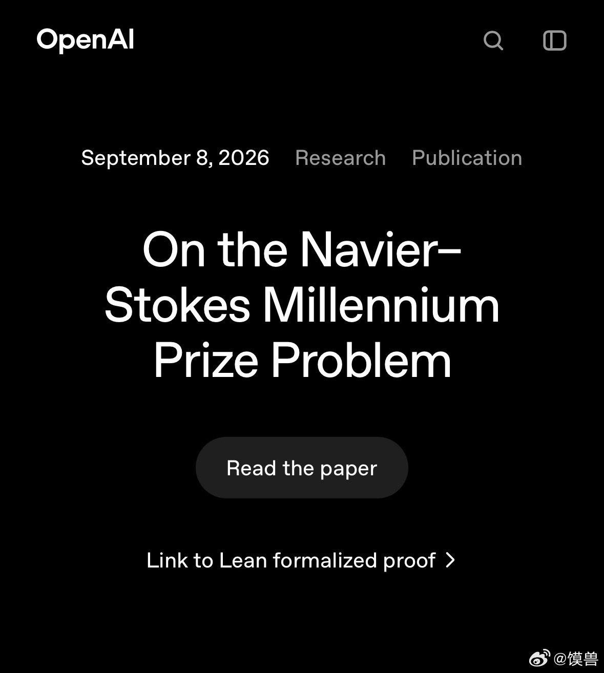 OpenAI宣布攻克千禧年难题OpenAI 正式宣布，其内部未公开的更强模型，能