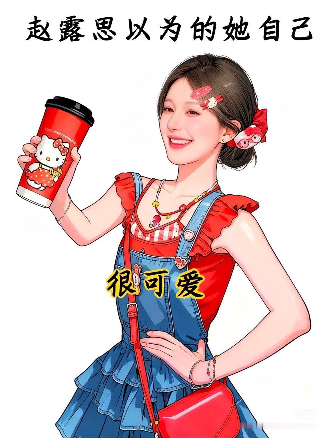 赵露思以为的她自己VS实际上的她 ​​​