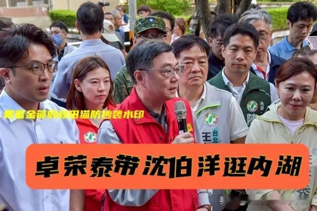沈伯洋被民进党高层带着逛内湖，蓝营炸锅：装都不装了？拿天灾当选举造势舞台～

巴