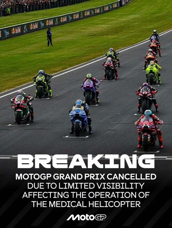 F1MotoGP澳大利亚站MotoGP突发：MotoGP：澳大利亚站正赛取消！2