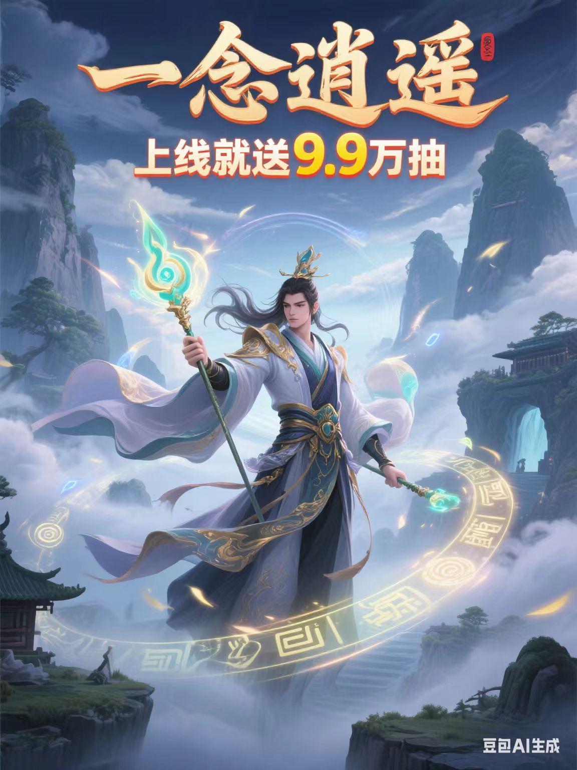一念逍遥手游上线就送9.9万抽？！