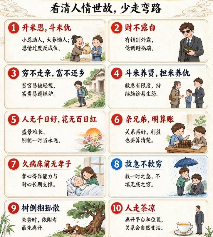 年少时觉得这些是“世故”，长大后才明白，这全是“保护”。🛡️
在社会上摸爬滚打
