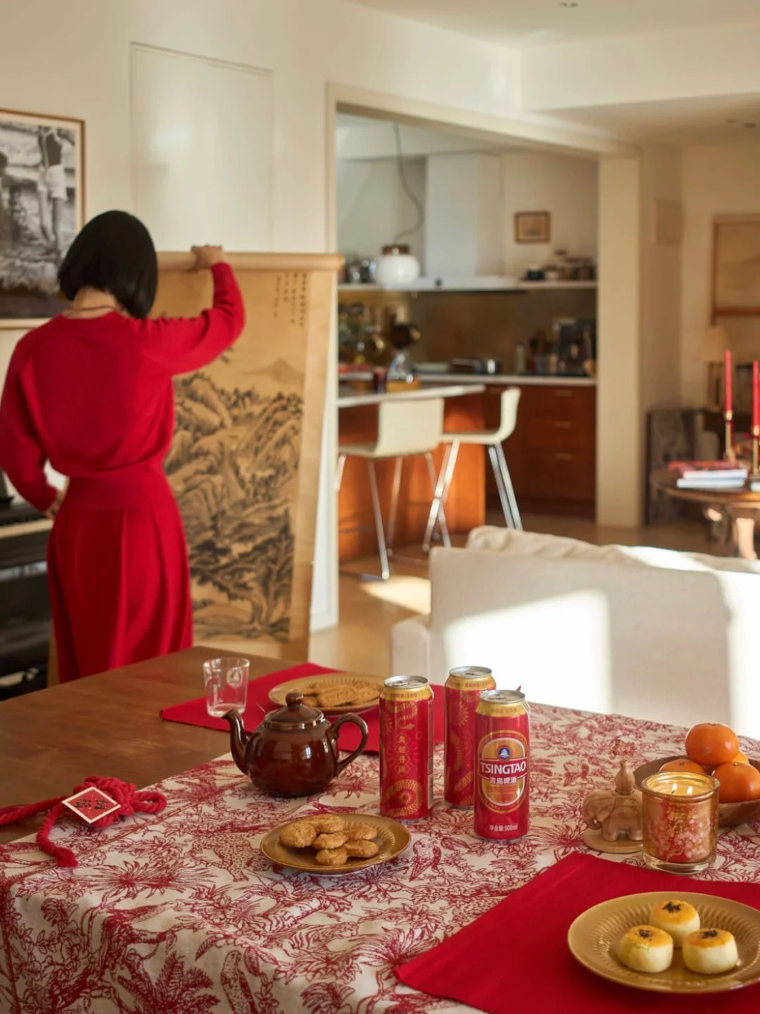 新年, 把灵动与吉祥喝进肚子里。