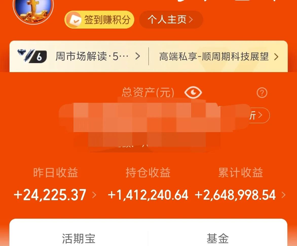 万日长投第3008天，昨天基金收入2.8W+。
正如昨天晚上所说，今天市场大概率