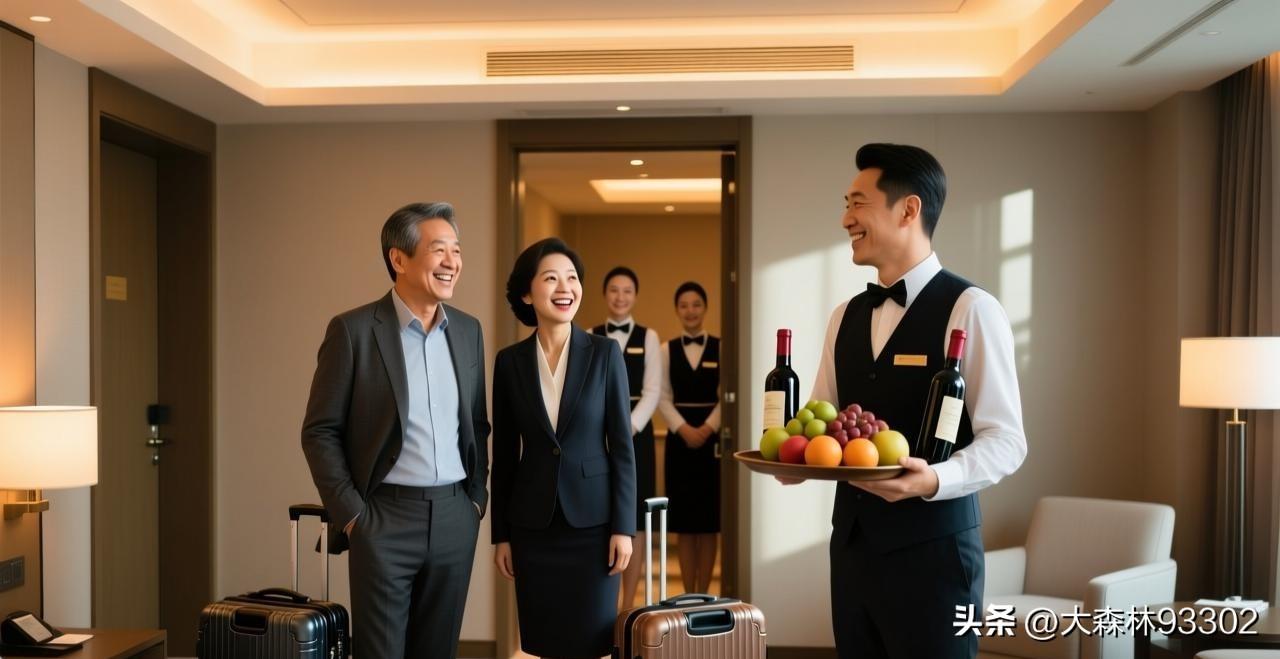 老王和张姐出差，为了省下几百块饭钱，老王灵机一动：“张姐，咱开一间房，让宾馆开两