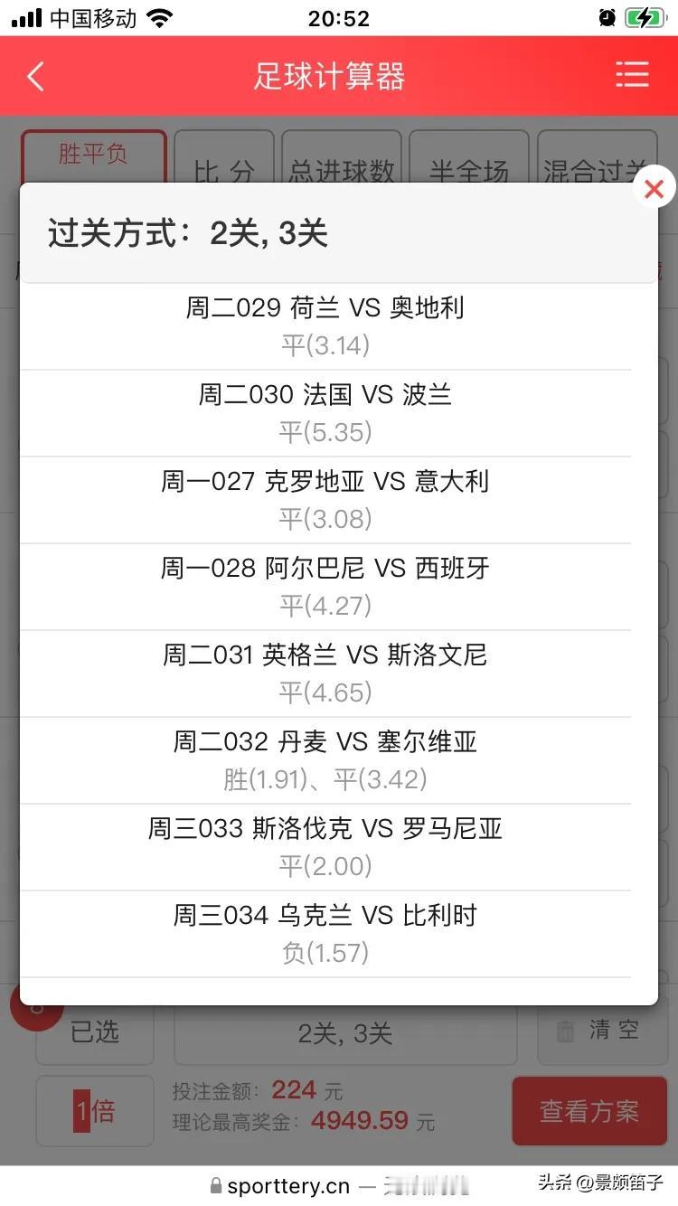 2024欧洲杯 谁将问鼎欧洲杯冠军 兄弟们今晚没时间发了，我是大出血投资了，基本