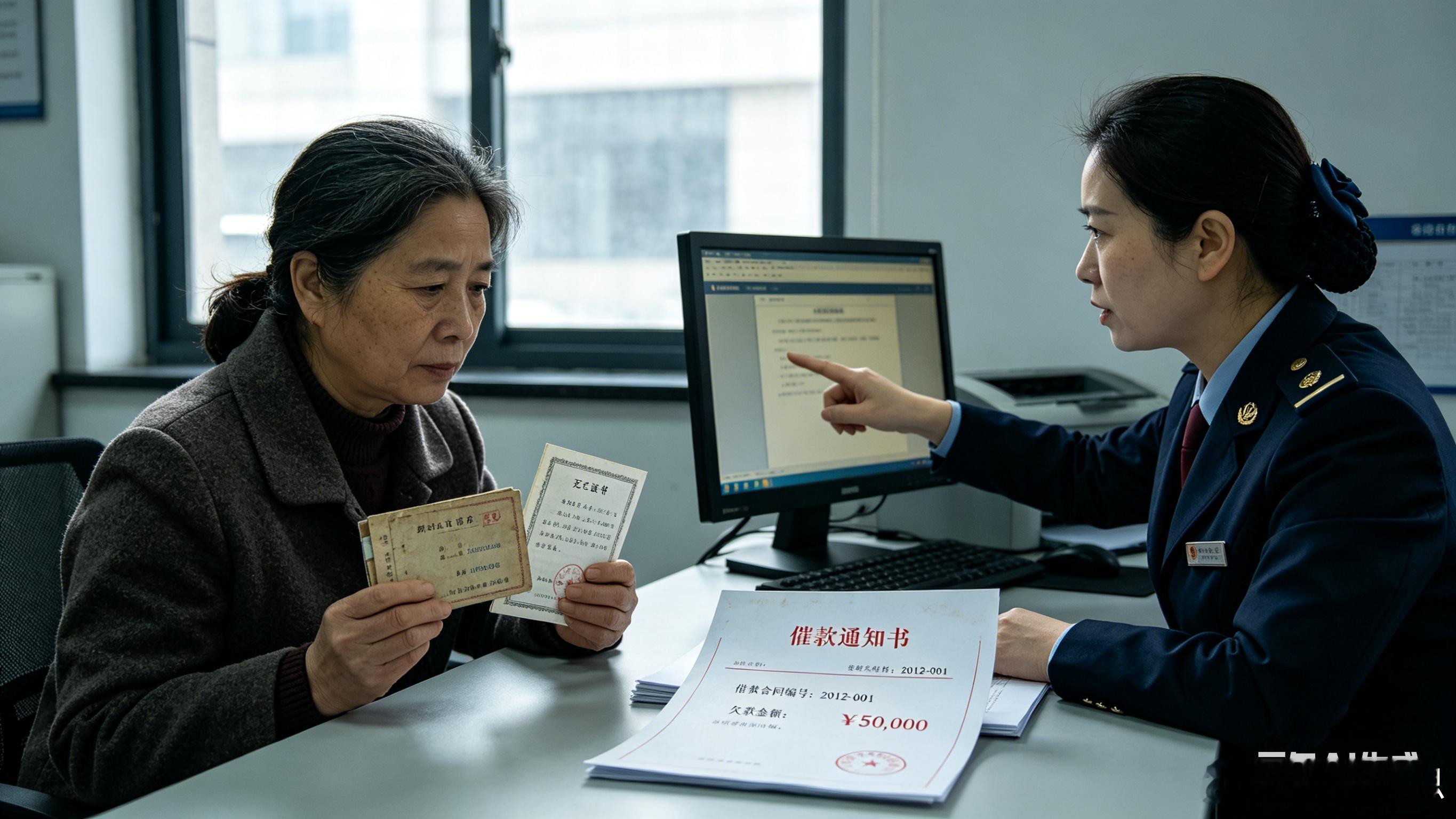 父亲去世12年银行突然来催债上海陶女士的父亲2014年去世，她当时就去银行结清了