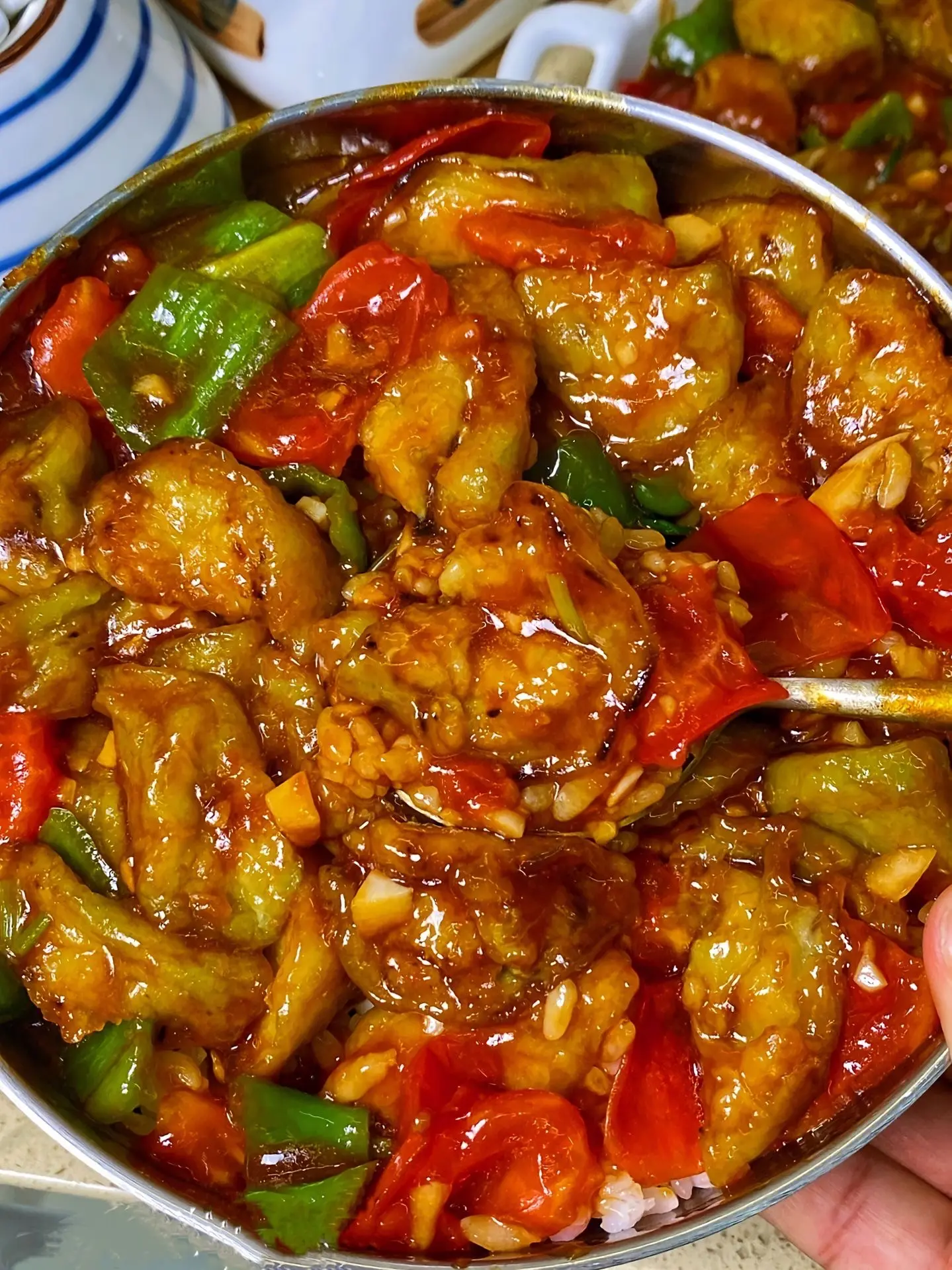 这个红烧茄子真的一绝，巨巨巨好吃！