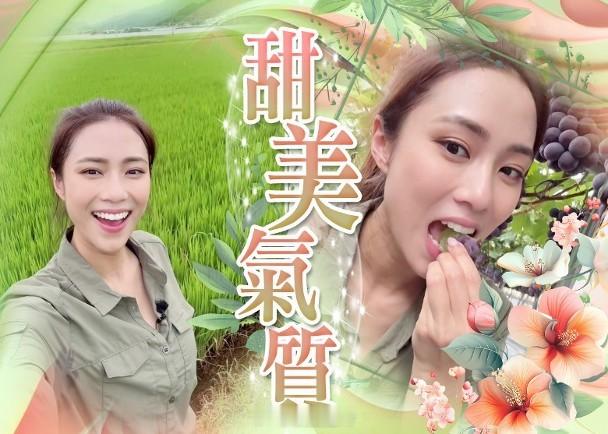【On.cc】劉穎鏇果園摘提子即場食　滿足甜笑夠Sweet無綫「長腿女神」劉穎鏇