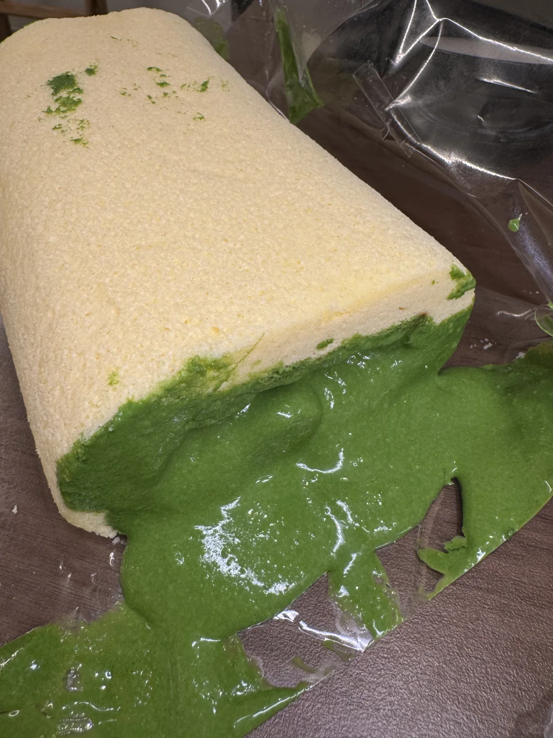 浅草寺吃的流心抹茶卷