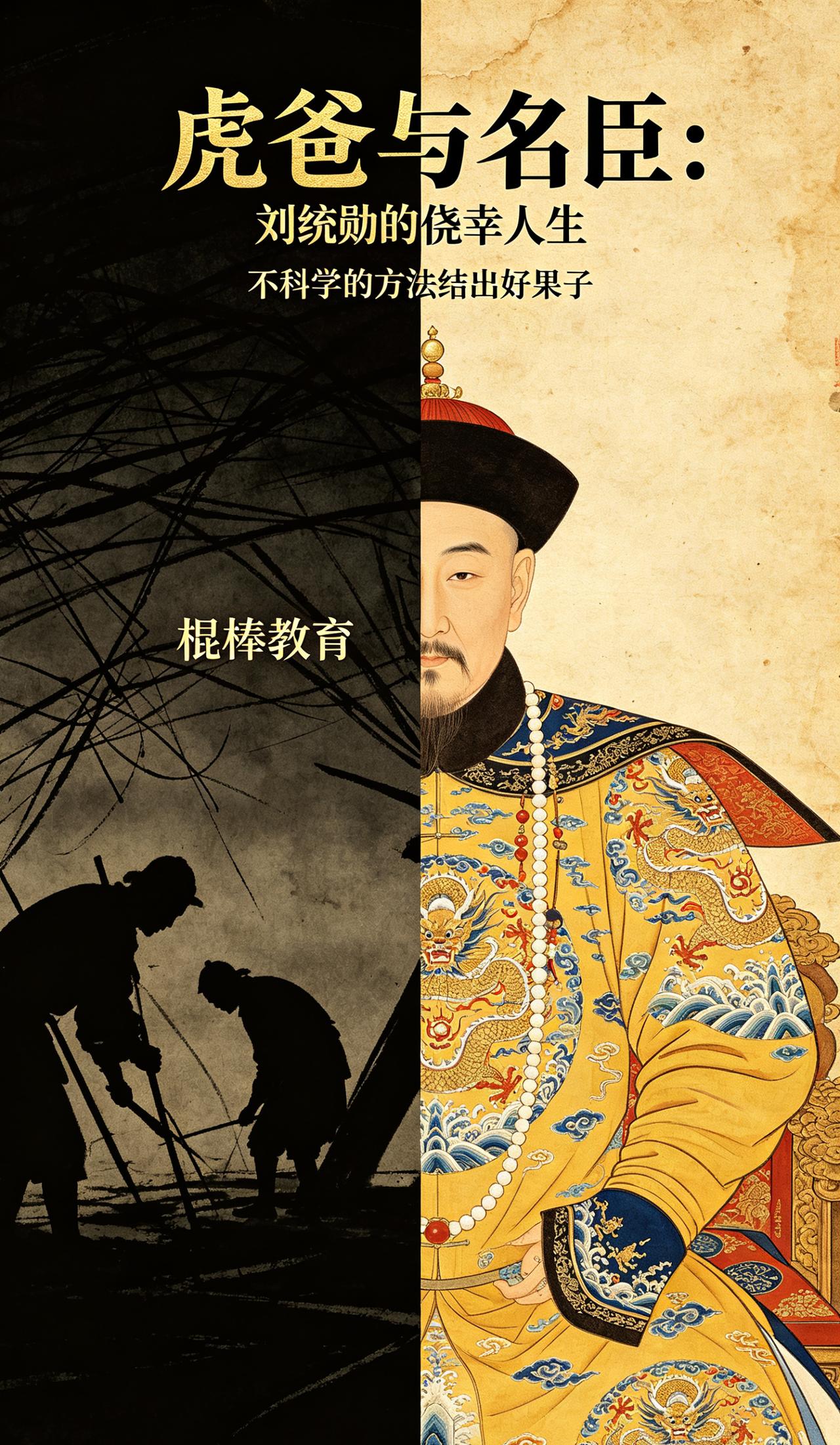 刘统勋被他父亲一路打到大，居然没有长歪，真的挺罕见的。
  根据《清史稿》与人大
