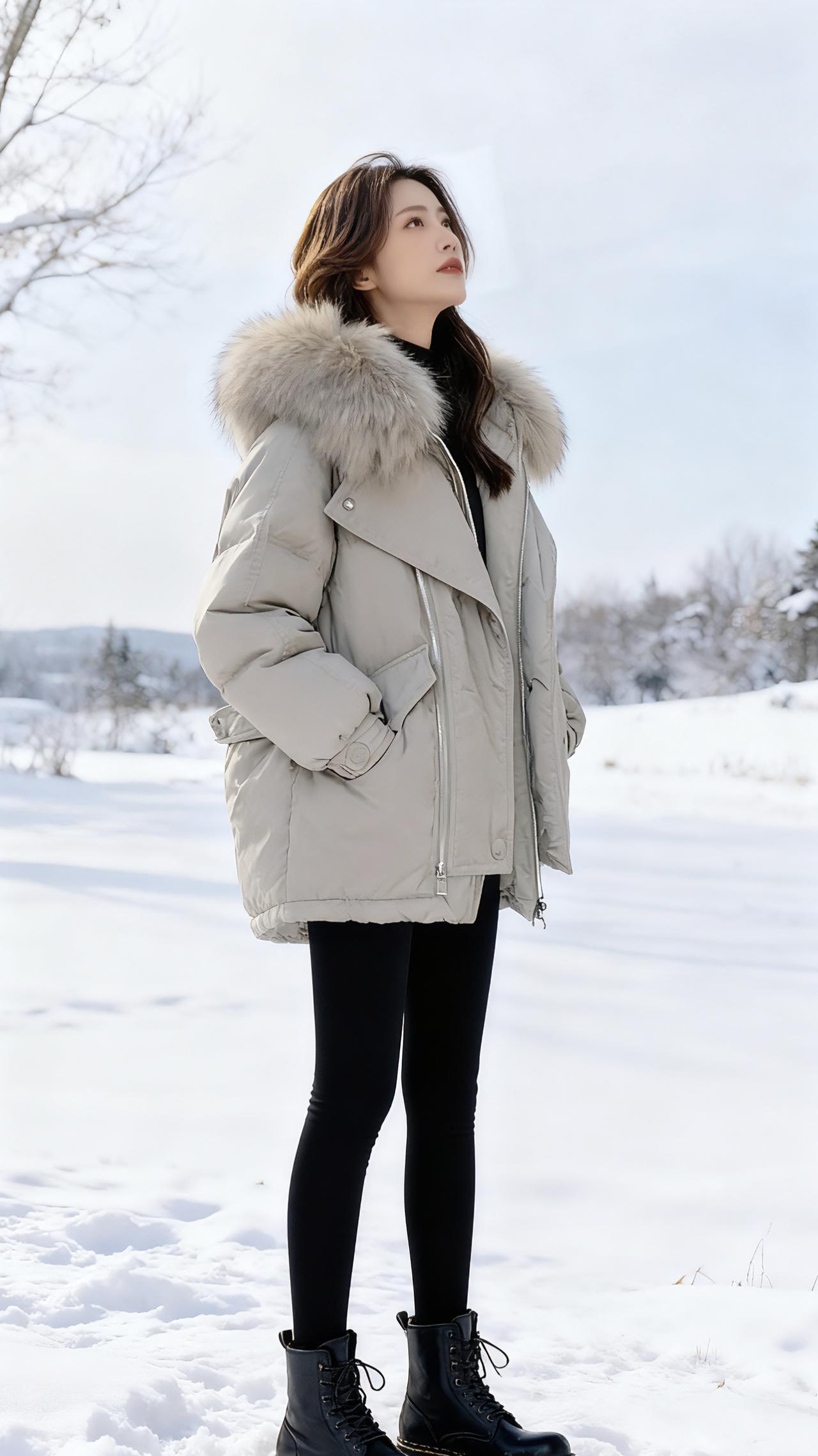 穿出自信穿出美丽 秋冬穿搭 保暖穿搭 棉服也能穿出时尚感 女装棉服