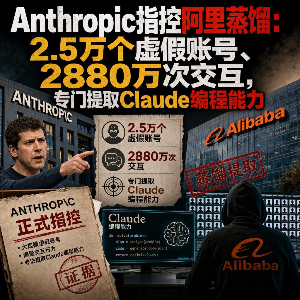 突发！Anthropic把一封信递到了美国国会，矛头直指阿里。
信里写得很重：从