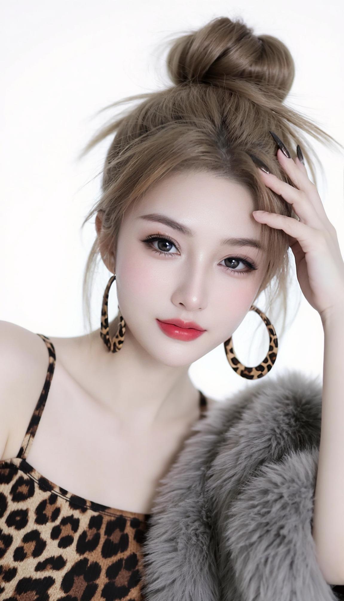 AI豹纹时尚照 随变ai随便玩