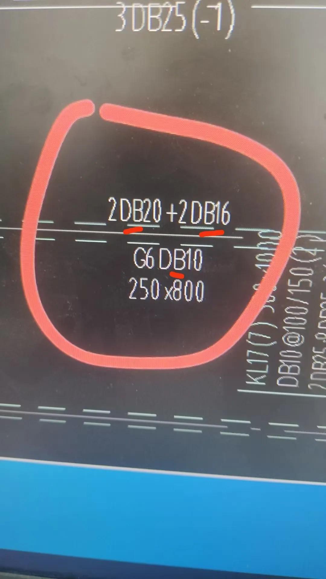 盯着这张梁图看了半小时，感觉自己像个解码特工，明明应该是两根20加两根16的支座