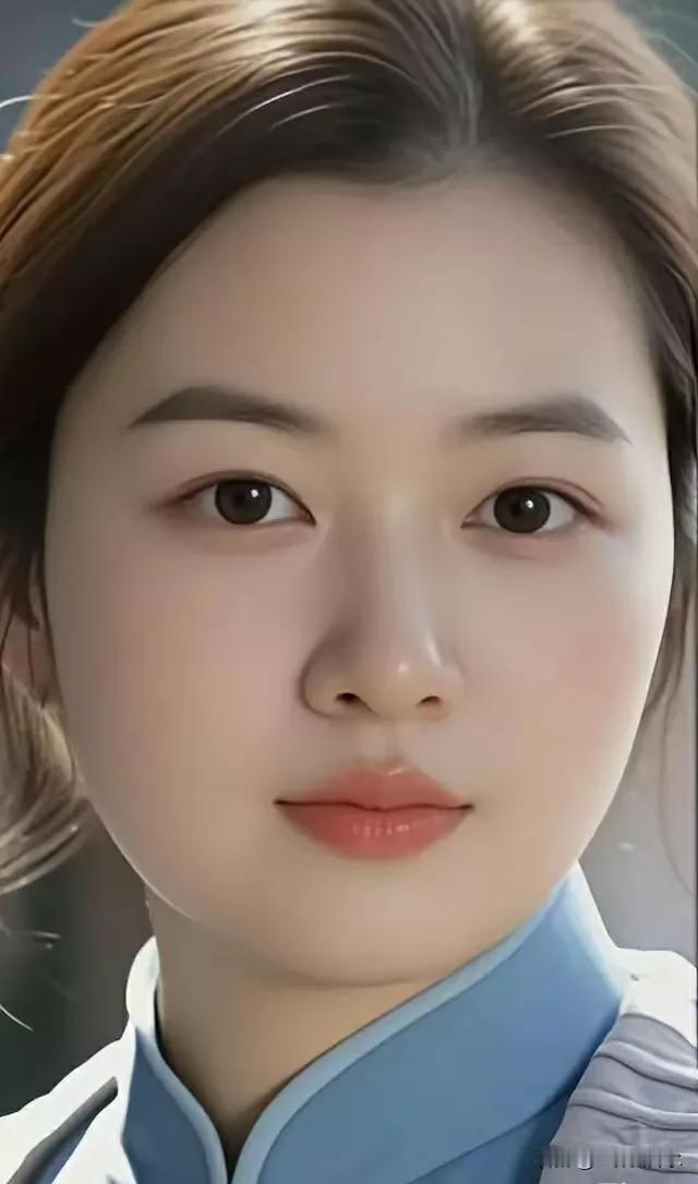 温柔甜美的蓝衣少女，散发着梦幻般的气息💕