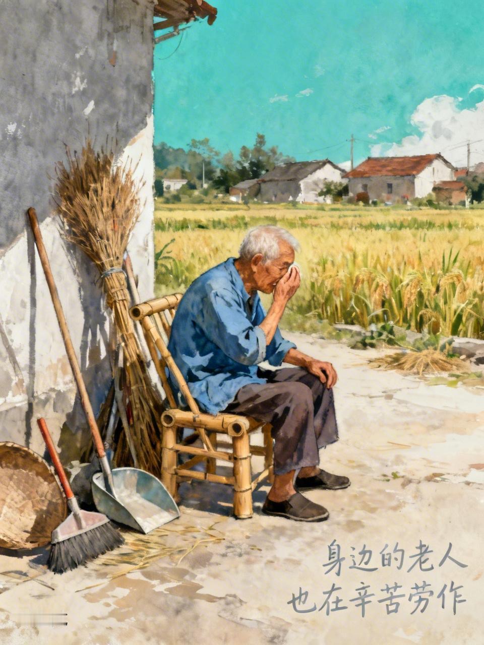 别总盯着日本老人仍在工作，其实我们身边的老人同样辛苦劳作。
      尤其是郊