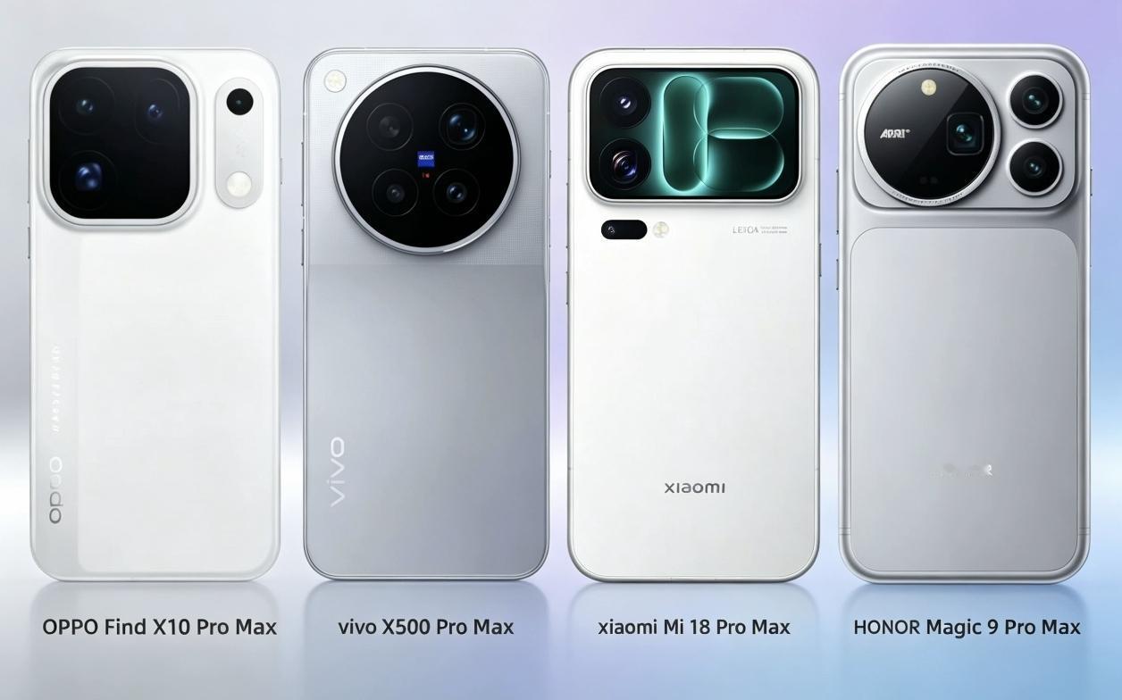问题来了，四大安卓Pro Max，单看后背外观，你最喜欢哪一个？
我个人喜好，荣