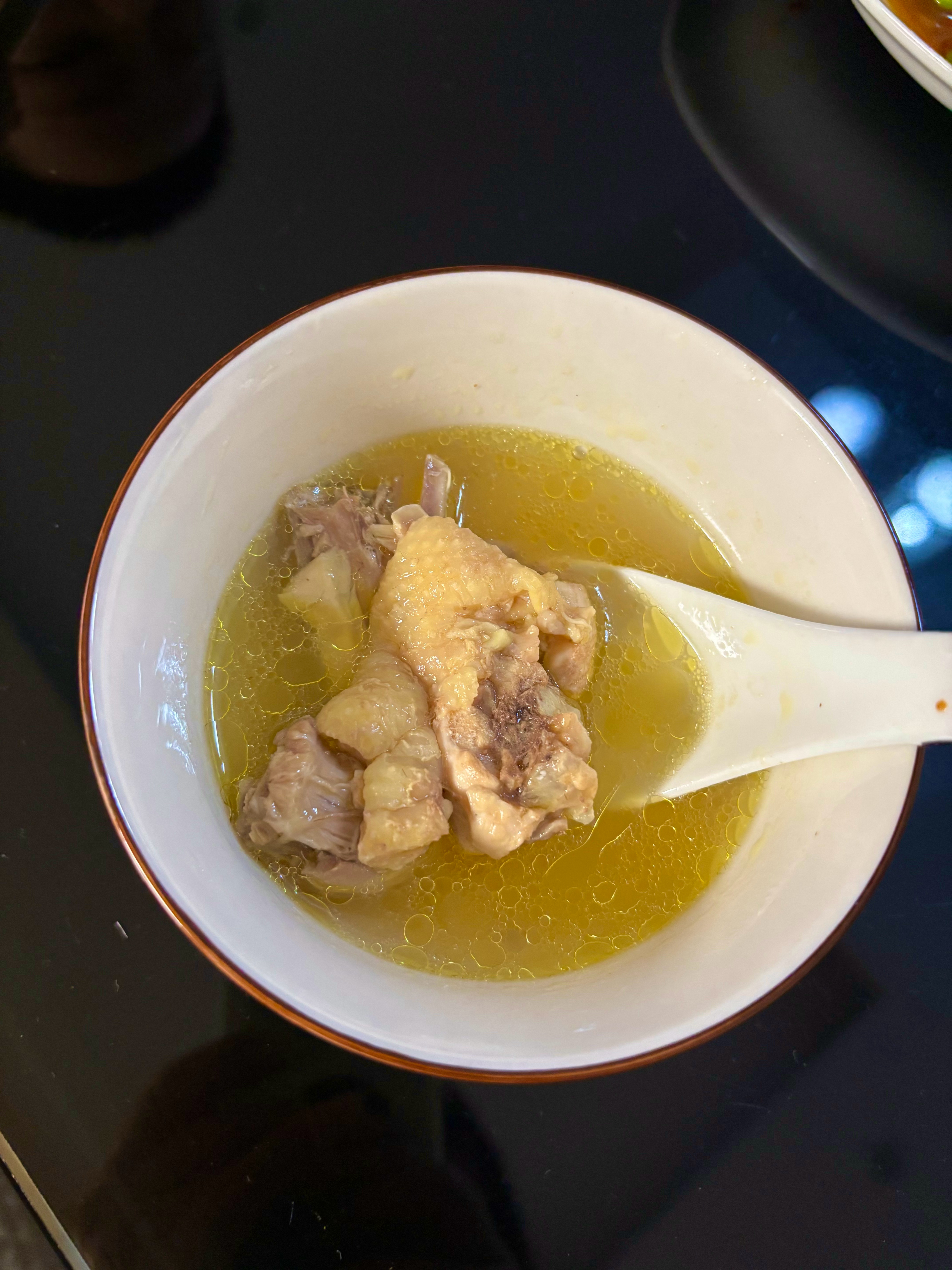 今晚这个黄金鸡汤熬出了灵魂 好喝！ 