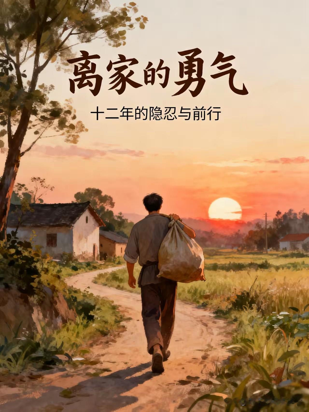一男子被媳妇骂了40分钟后，愤然出走，一去12年。临走时媳妇问他：“你走了就不回