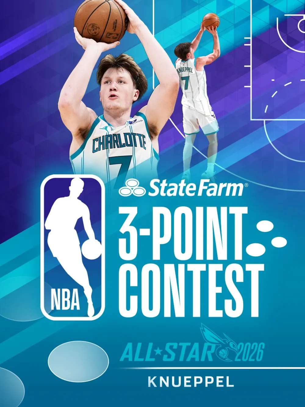 NBA官宣三分赛名单：两届冠军利拉德意外入选 米切尔克努佩尔在列8名参赛球员名德