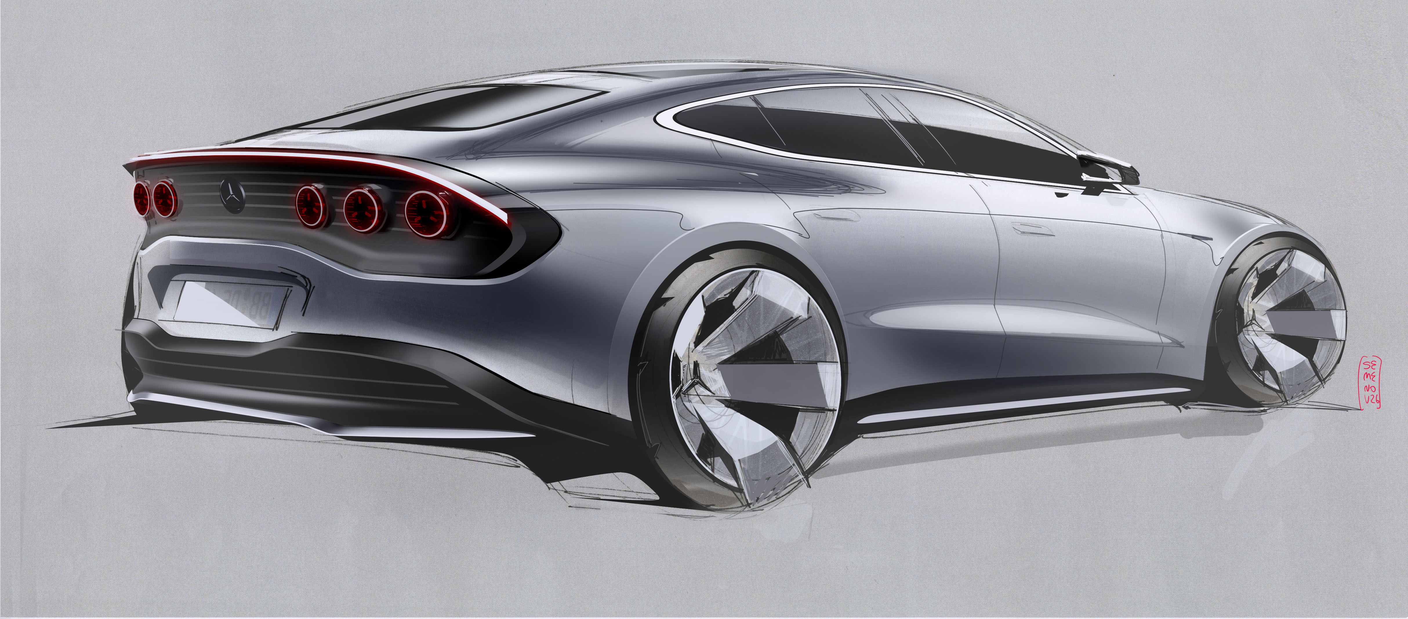 2027 Mercedes-AMG GT 4-Door Coupe 设计稿奔驰a