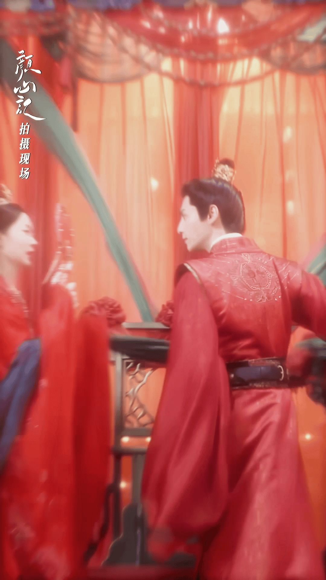 #颜心记大婚花絮# 520的甜蜜瞬间，来自《颜心记》的大婚花絮！江心白和颜南星的