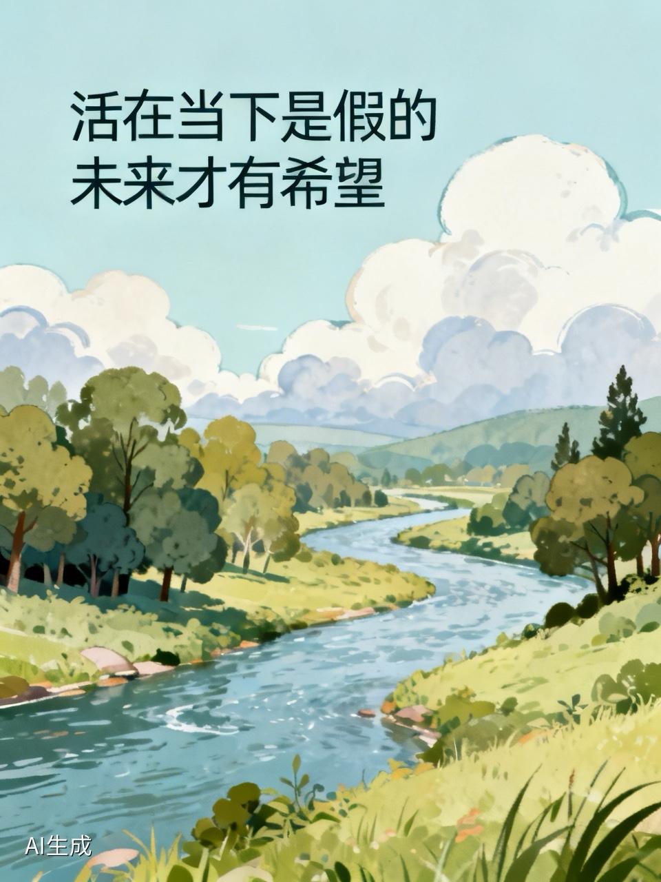活在当下，是虚妄之谈！

当你提及“活在当下”时，那瞬间已然成为过去！希望实则寄