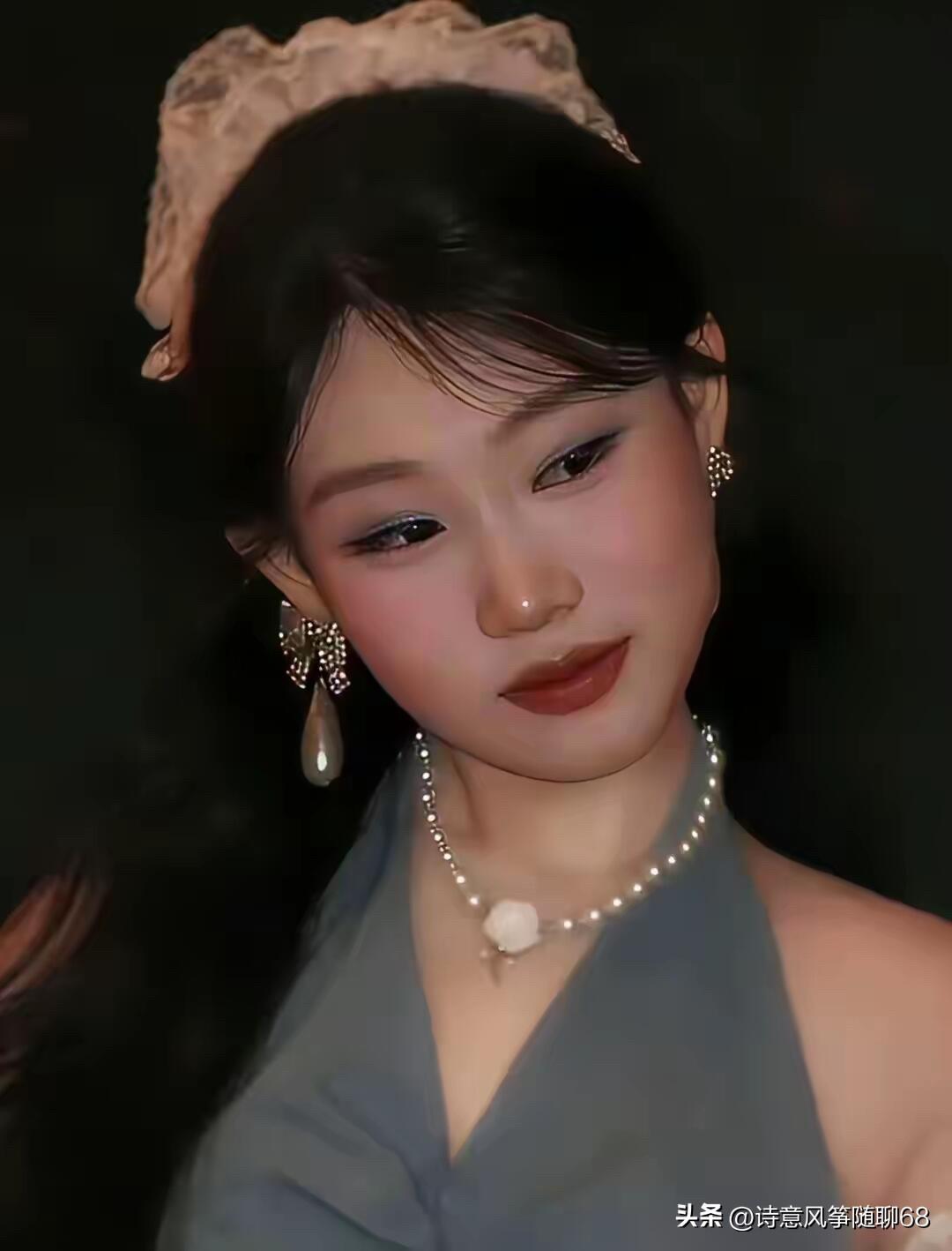 感觉她的妆容也很普通，并没有衬托出多么的有气质，就是一个普通的女孩，怎么化个妆要