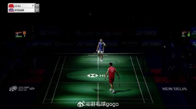 陆光祖被封神了，哈哈哈

2026印度羽毛球公开赛，1月15日的一场男单比赛，陆
