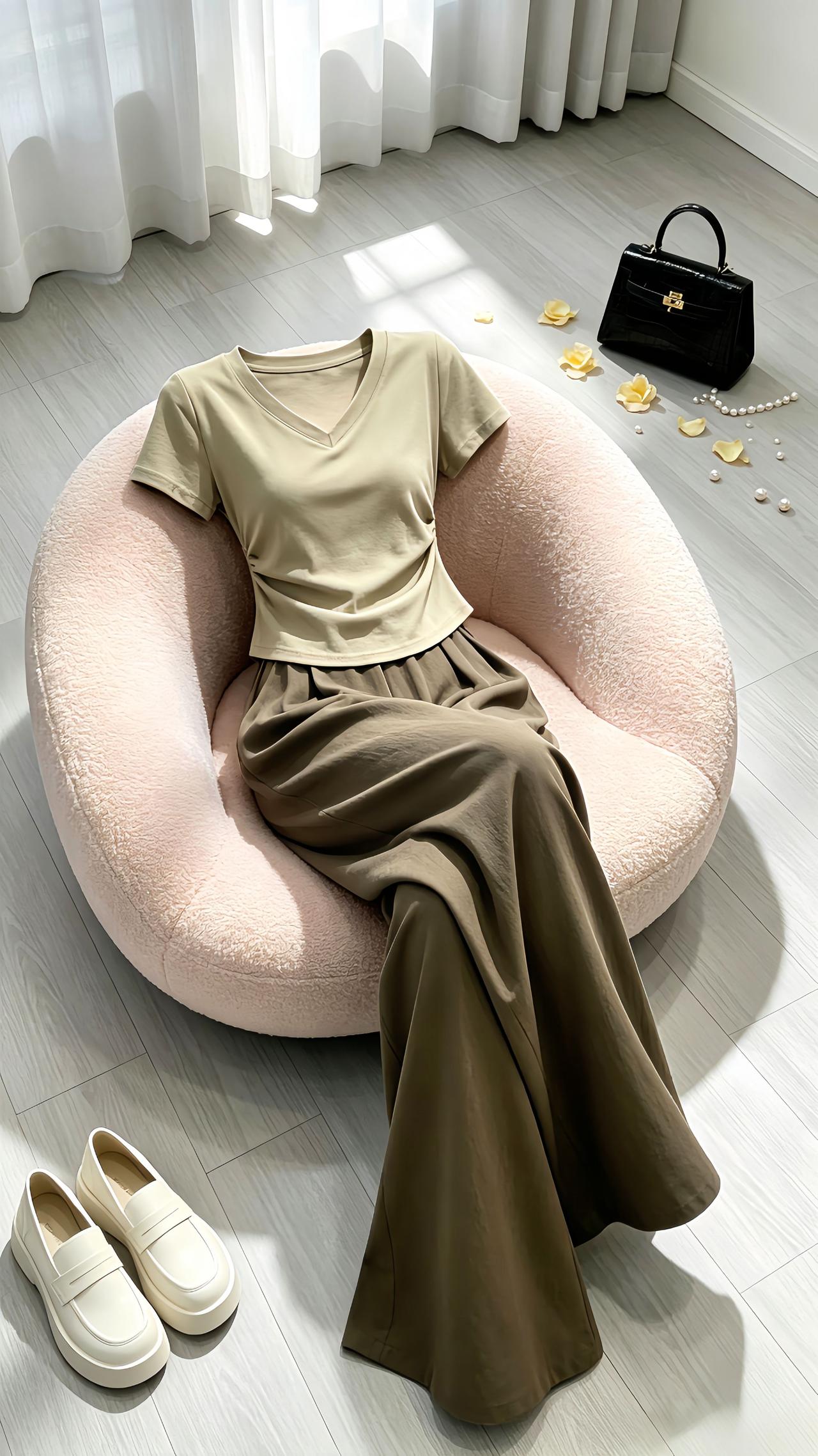 微胖穿搭 今日穿搭ootd 夏季穿搭 大码女装搭配 肉肉女孩怎么穿出氛围感